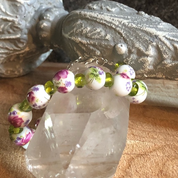 COPY - Porcelain floral bracelet - Picture 1 of 5